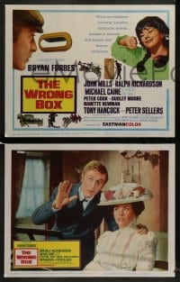 3k495 WRONG BOX 8 LCs 1966 John Mills, Michael Caine, English comedy directed by Bryan Forbes!