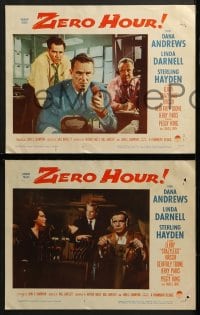 3k500 ZERO HOUR 8 LCs 1957 Dana Andrews, Linda Darnell & Hayden, movie parodied in Airplane!