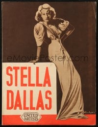 3m258 STELLA DALLAS French pressbook 1937 Barbara Stanwyck, King Vidor classic, posters shown!