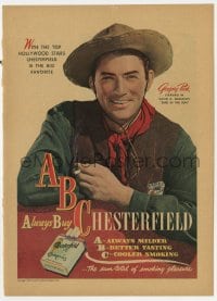 3m100 DUEL IN THE SUN magazine ad 1946 Gregory Peck smokes Chesterfield cigarettes!