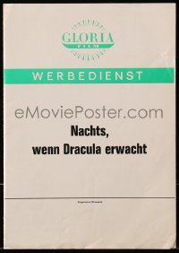3m168 COUNT DRACULA German pressbook 1973 directed by Jesus Franco, Christoper Lee as the vampire!
