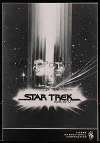 3m191 STAR TREK German pressbook 1979 cool art of William Shatner & Leonard Nimoy by Bob Peak!