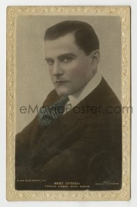 3m022 BERT LYTELL #160N English 4x6 postcard 1920s head & shoulders portrait wearing suit & tie!