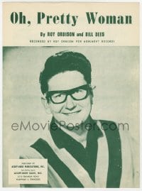 3m353 OH, PRETTY WOMAN sheet music 1964 by Roy Orbison & Bill Dees, great portrait!