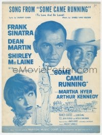 3m384 SOME CAME RUNNING sheet music 1958 Frank Sinatr, Dean Martin, MacLaine, To Love & Be Loved!