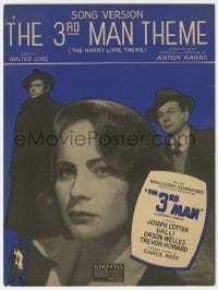 3m397 THIRD MAN sheet music 1949 Orson Welles, Cotten & Valli classic noir, The Harry Lime Theme!