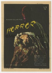 3m673 BLANCHEVILLE MONSTER Spanish herald 1964 Edgar Allan Poe, different art of victim, Horror!