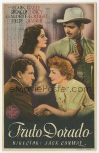 3m677 BOOM TOWN Spanish herald 1944 Clark Gable, Spencer Tracy, Claudette Colbert, Hedy Lamarr