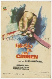 3m700 CRIMINAL LIFE OF ARCHIBALDO DE LA CRUZ Spanish herald 1965 Luis Bunuel's Ensayo de un Crimen!