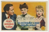 3m720 DR. JEKYLL & MR. HYDE Spanish herald 1948 Spencer Tracy, Ingrid Bergman & Lana Turner!