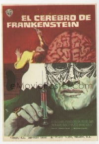 3m743 FRANKENSTEIN MUST BE DESTROYED Spanish herald 1970 cool different monster art by MCP!