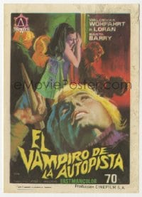 3m773 HORRIBLE SEXY VAMPIRE Spanish herald 1972 El Vampiro de la Autopista, different Jano art!