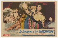 3m779 HOUSE OF FRANKENSTEIN Spanish herald 1948 Boris Karloff, Lon Chaney Jr. as Wolfman, Verdugo!