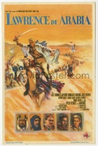 3m808 LAWRENCE OF ARABIA Spanish herald 1964 David Lean classic, art of Peter O'Toole on camel!