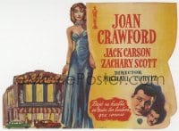 3m829 MILDRED PIERCE die-cut Spanish herald 1948 Michael Curtiz, different art of Joan Crawford!