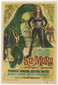 3m830 MILLION EYES OF SU-MURU Spanish herald 1967 different Mac Gomez art of sexy Shirley Eaton!