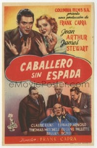 3m839 MR. SMITH GOES TO WASHINGTON Spanish herald 1949 Capra, Stewart, Arthur, different!