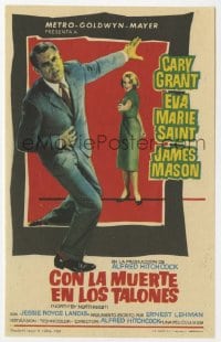 3m856 NORTH BY NORTHWEST 1pg Spanish herald 1959 Alfred Hitchcock classic, Cary Grant, Eva Marie Saint!
