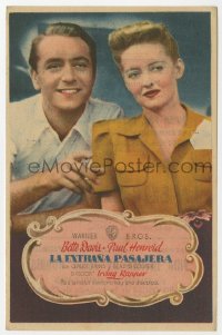 3m861 NOW, VOYAGER Spanish herald 1948 classic tearjerker, portrait of Bette Davis & Paul Henreid!