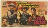 3m896 RIO BRAVO Spanish herald 1959 John Wayne, Ricky Nelson, Dean Martin, Angie Dickinson, Hawks