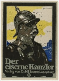 3m060 DER EISERNE KANZLER German trade ad 1910s Suchodolski Otto Von Bismark art, for board game!