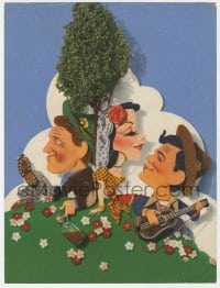 3m070 TORTILLA FLAT 2pg trade ad 1942 Kapralik art of Spencer Tracy, Hedy Lamarr, John Garfield!