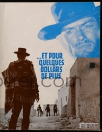 3m225 FOR A FEW DOLLARS MORE French pressbook 1966 Sergio Leone, Clint Eastwood, Lee Van Cleef