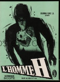 3m229 H MAN French pressbook 1959 Ishiro Honda atomic sci-fi horror, cool posters shown!