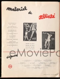 3m241 MON ONCLE French pressbook 1958 Jacques Tati as Mr. Hulot, classic, posters shown, very rare!