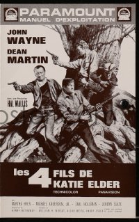 3m255 SONS OF KATIE ELDER French pressbook 1965 John Wayne, Dean Martin, Martha Hyer, different!