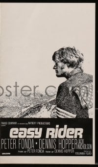 3m219 EASY RIDER French pressbook 1969 Peter Fonda, Nicholson, Dennis Hopper biker classic!