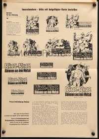 3m175 GODZILLA VS. MEGALON German pressbook 1976 Gojira tai Megaro, Toho monsters, Megalon, Gigan!