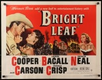 3p743 BRIGHT LEAF 1/2sh 1950 great romantic close up of Gary Cooper & sexy Lauren Bacall!