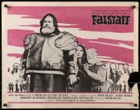 3p753 CHIMES AT MIDNIGHT 1/2sh 1967 Campanadas a Medianoche, Orson Welles as Shakespeare's Falstaff