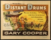 3p770 DISTANT DRUMS 1/2sh R1956 Gary Cooper and mari Aldon in the Florida Everglades