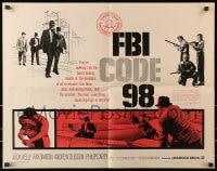 3p786 FBI CODE 98 1/2sh 1964 Jack Kelly, Ray Danton, America's FBI as you've never seen it before!