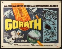 3p802 GORATH 1/2sh 1964 Ishiro Honda's Yosei Gorasu, art of the destruction of Earth in space!