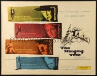3p806 HANGING TREE 1/2sh 1959 Gary Cooper, Maria Schell & Karl Malden, from the prize novel!