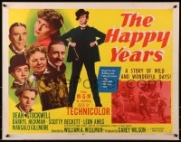 3p807 HAPPY YEARS style B 1/2sh 1950 Dean Stockwell, Darryl Hickman, directed by William Wellman!