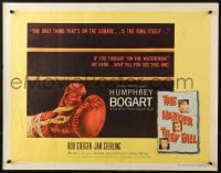 3p809 HARDER THEY FALL style A 1/2sh 1956 Humphrey Bogart, Steiger, all the dames & money you want!
