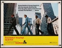 3p821 HOT ROCK 1/2sh 1972 Robert Redford, George Segal, cool cast portrait on the street!