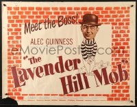 3p845 LAVENDER HILL MOB style A 1/2sh 1951 Charles Chrichton classic, Alec Guinness, ultra-rare!