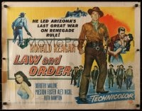 3p846 LAW & ORDER style B 1/2sh 1953 Ronald Reagan, Dorothy Malone, from Dodge City to Tombstone!