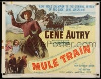 3p879 MULE TRAIN style B 1/2sh 1950 action-lashed Gene Autry western!