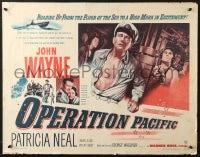 3p895 OPERATION PACIFIC 1/2sh 1951 great images of Navy sailor John Wayne & Patricia Neal!