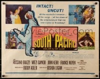 3p936 SOUTH PACIFIC 1/2sh 1959 Rossano Brazzi, Mitzi Gaynor, Rodgers & Hammerstein musical!