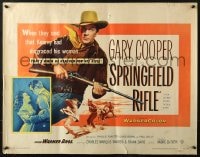 3p938 SPRINGFIELD RIFLE 1/2sh 1952 cool close-up artwork of Gary Cooper with rifle!