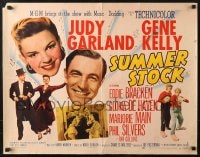 3p947 SUMMER STOCK style B 1/2sh 1950 Judy Garland, Gene Kelly, Eddie Bracken, Gloria De Haven!