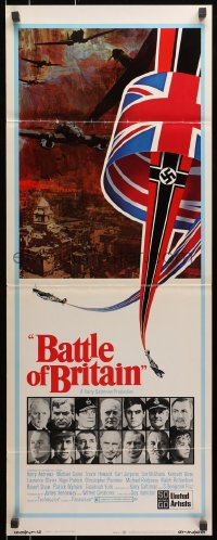 3p027 BATTLE OF BRITAIN insert 1969 all-star cast in historical World War II battle!