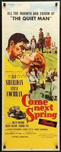 3p052 COME NEXT SPRING insert 1956 Ann Sheridan & Steve Cochran in the warmest happiest picture!
